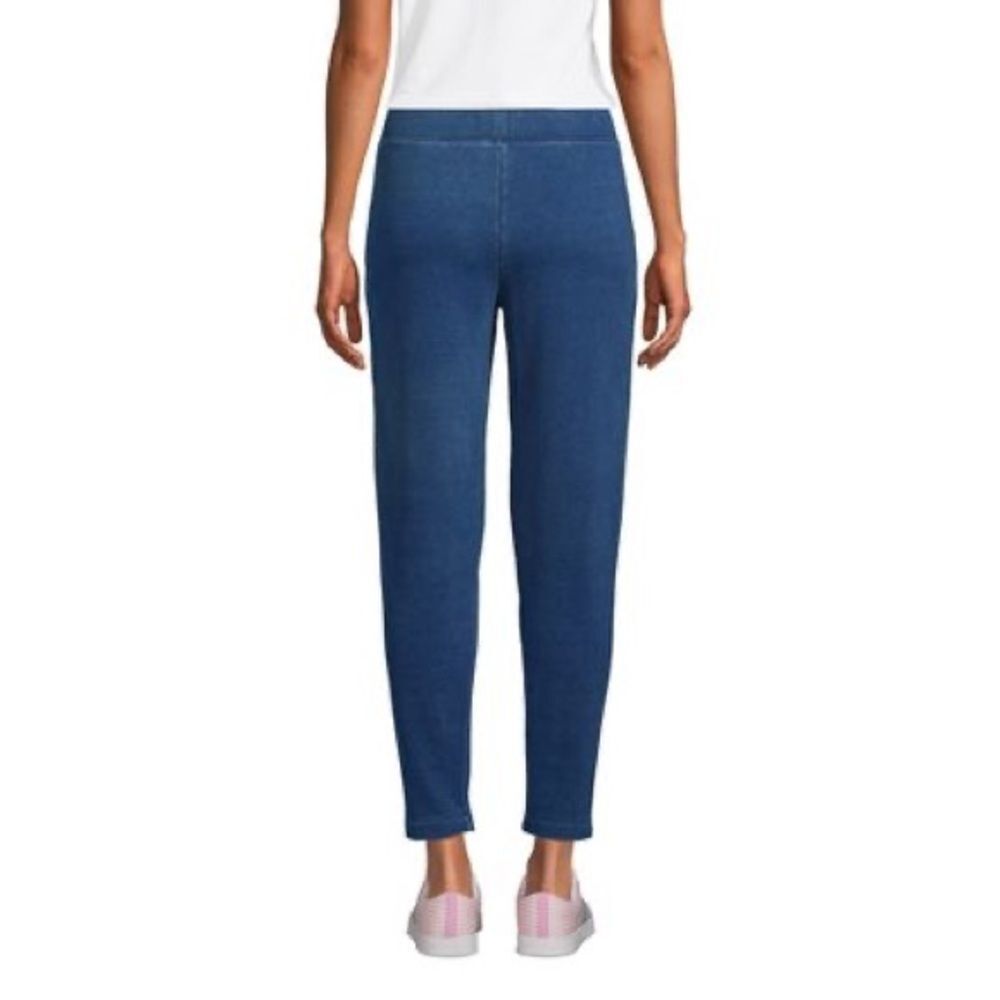 NWOT Lands’ End Women’s Sweats Ankle Length Sweatpants in Dark Indigo Size M - Picture 3 of 17